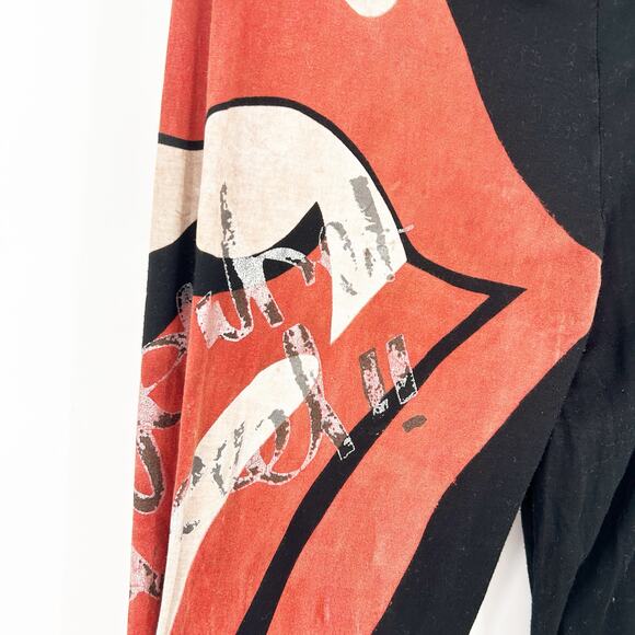 Buddhist Punk Womens‎ Vintage Y2K Tongue Lips Logo Rolling Stones Pants Size 3 - Picture 7 of 8